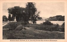 Postcard NY Corinth Hudson River World War Soldiers Monument Vintage PC f6721 picture