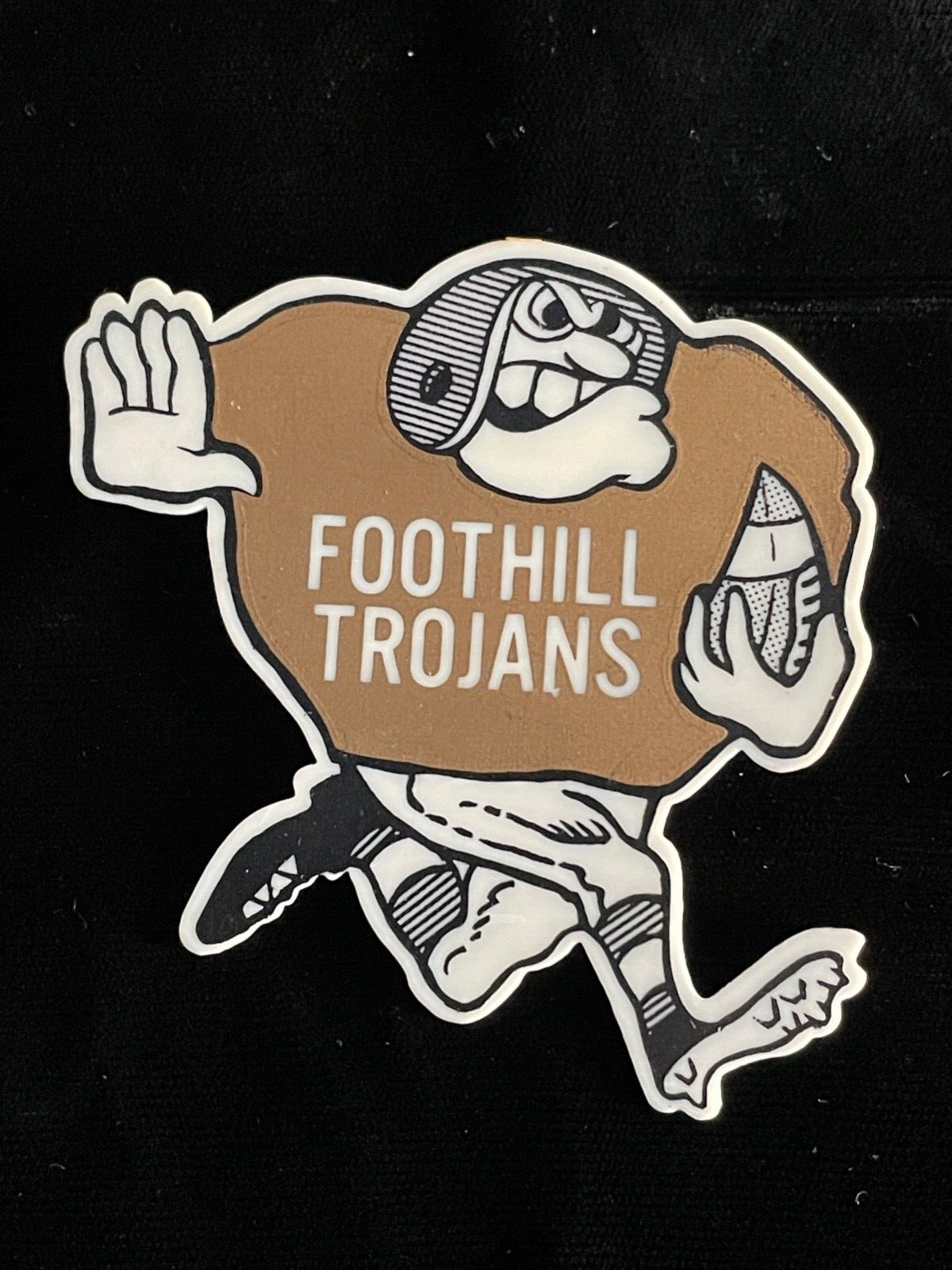 Vtg Foothill High School Football Pinback  Badge 1970's Bakersfield, California