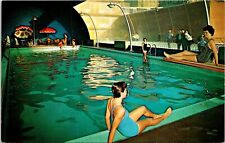 Postcard Shelburne Indoor Pool Woman Bathing Boardwalk Atlantic City NJ B184 picture