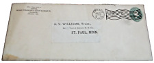 JANUARY 1898 CHICAGO BURLINGTON QUINCY CB&Q USED COMPANY ENVELOPE picture