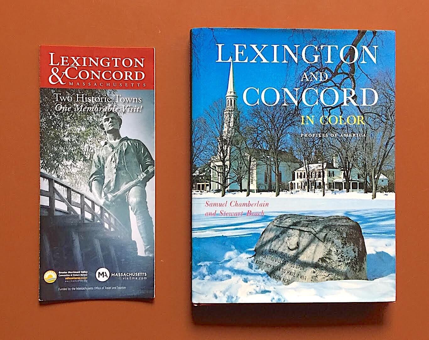 Vintage Pictorial Guide, Map/Brochure for Lexington & Concord, Birthplace of the