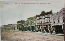 Part Of East Side Central Ave Marshfield, Wisconsin Early 1900s Street Scene picture