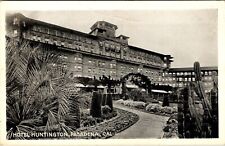 Pasadena California Hotel Huntington Vintage Postcard CA B&W Unposted  picture