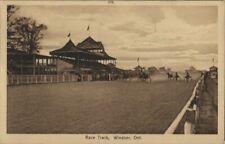 1914 Harness Sulky Racing Postcard Windsor Ontario Historic Track No Longer Exis picture