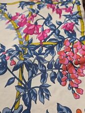 Vintage Jim Thompson Silk Pillow Sham Flowers Zipper Thailand  14 x14