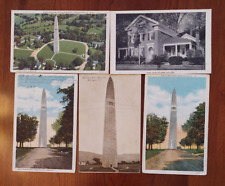 5 vintage postcards lot (early-mid 1900's); Bennington Vermont VT Monument picture