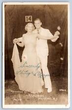 1920-40s RPPC PLAINFIELD NJ MARINOS WHITEY & MARGARET DANCE COMPETITION POSTCARD picture