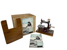 VINTAGE BRITISH ESSEX MARK 1 SEWING MACHINE WITH ORIG BOX AND INSTRUCTIONS picture