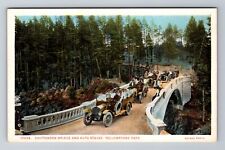 WY-Wyoming, Chittenden Bridge And Auto Stages, Antique Souvenir Vintage Postcard picture