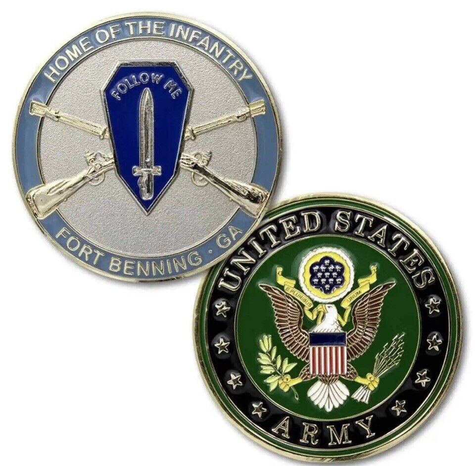NEW U.S. Army SF airborne Home of The Infantry Fort Benning, GA Challenge Coin