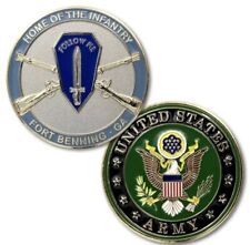 NEW U.S. Army SF airborne Home of The Infantry Fort Benning, GA Challenge Coin picture