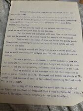1901 Twin Cities Bristol VA & TN Citizen Resolution Pres McKinley Assassination picture