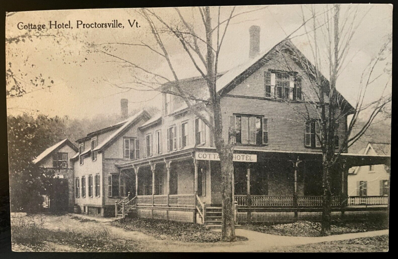 Vintage Postcard 1916 Cottage Hotel, Proctorsville, Vermont (VT)