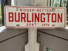 Burlington, NC City License Plate 1970 picture