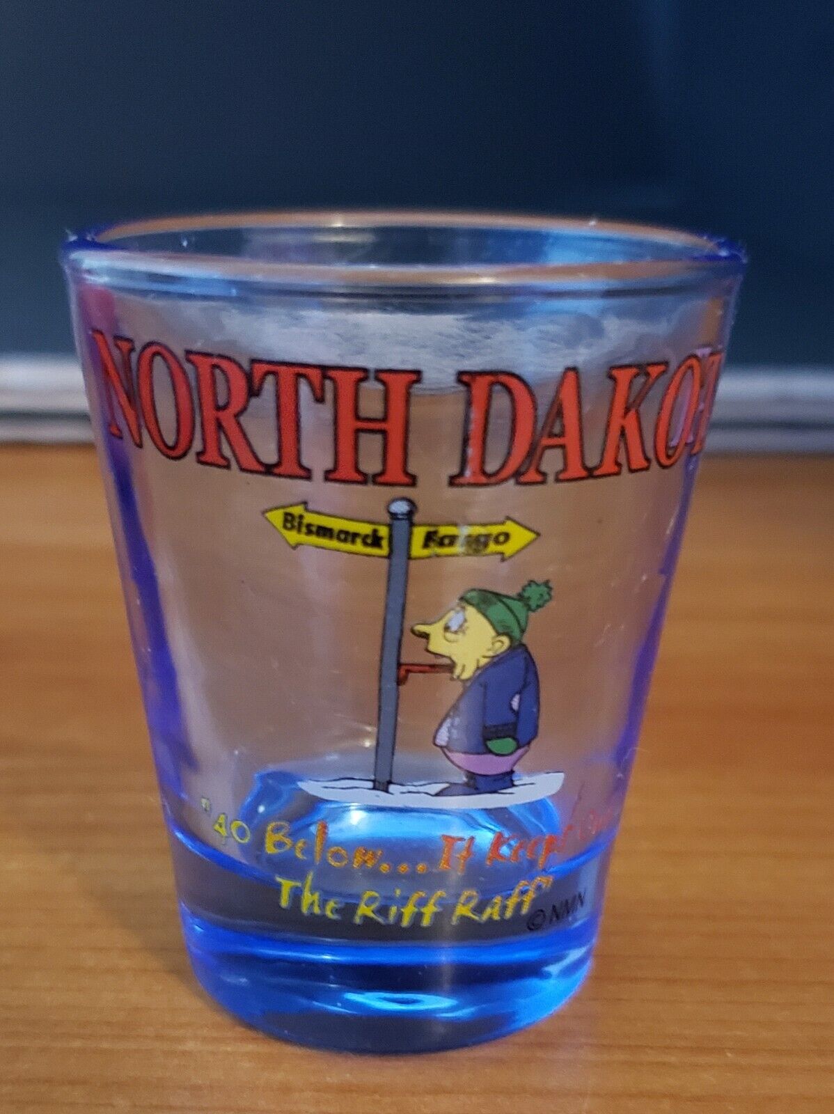 Funny North Dakota Shot Glass Souvenir 