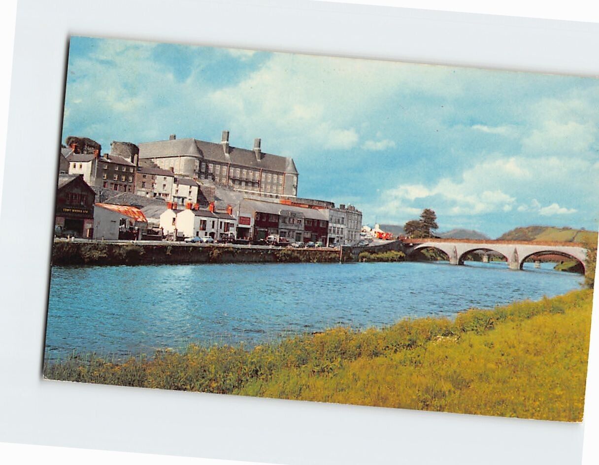 Postcard The Quay And River Towy Carmarthen Wales