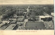 Birds Eye View Looking West, Carthage, Mo. Missouri Postcard #A-5152 picture