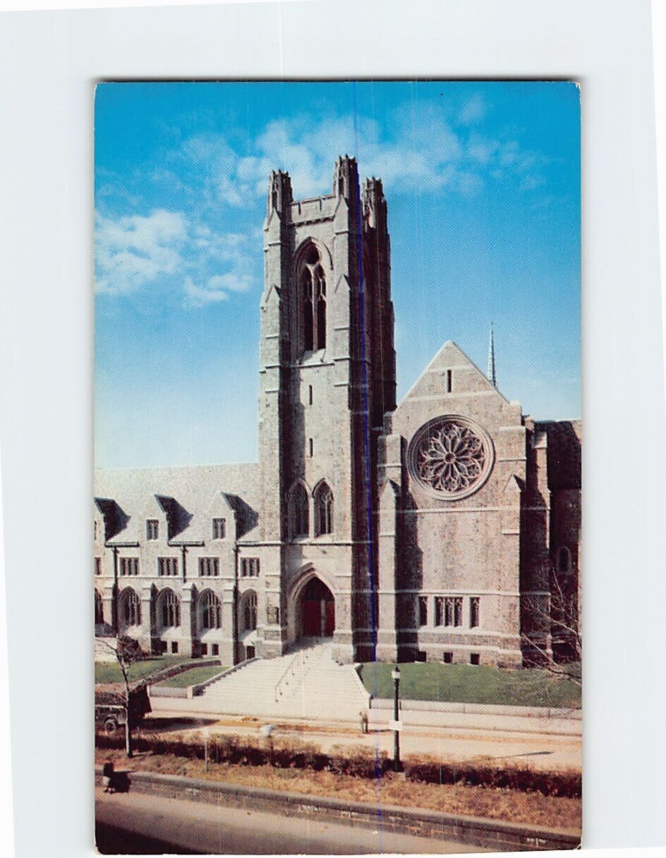 Postcard Wesley Methodist Church Worcester Massachusetts USA