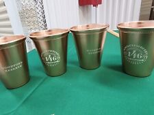 4 Woodford Reserve Kentucky Derby 2020 Copper Mint Julep Cups NEW 12 Oz 4” picture