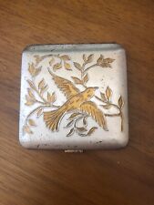 Vintage Dorset 5th Avenue Compact etched with a peace dove picture