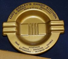 Lucy Braley's Candy Kitchen So. Middleboro MA. Pressed Steel Ashtray in orig box picture