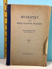 1922 Musketry & Rifle Platoon Training Infantry School Camp Benning US Army🔥 picture