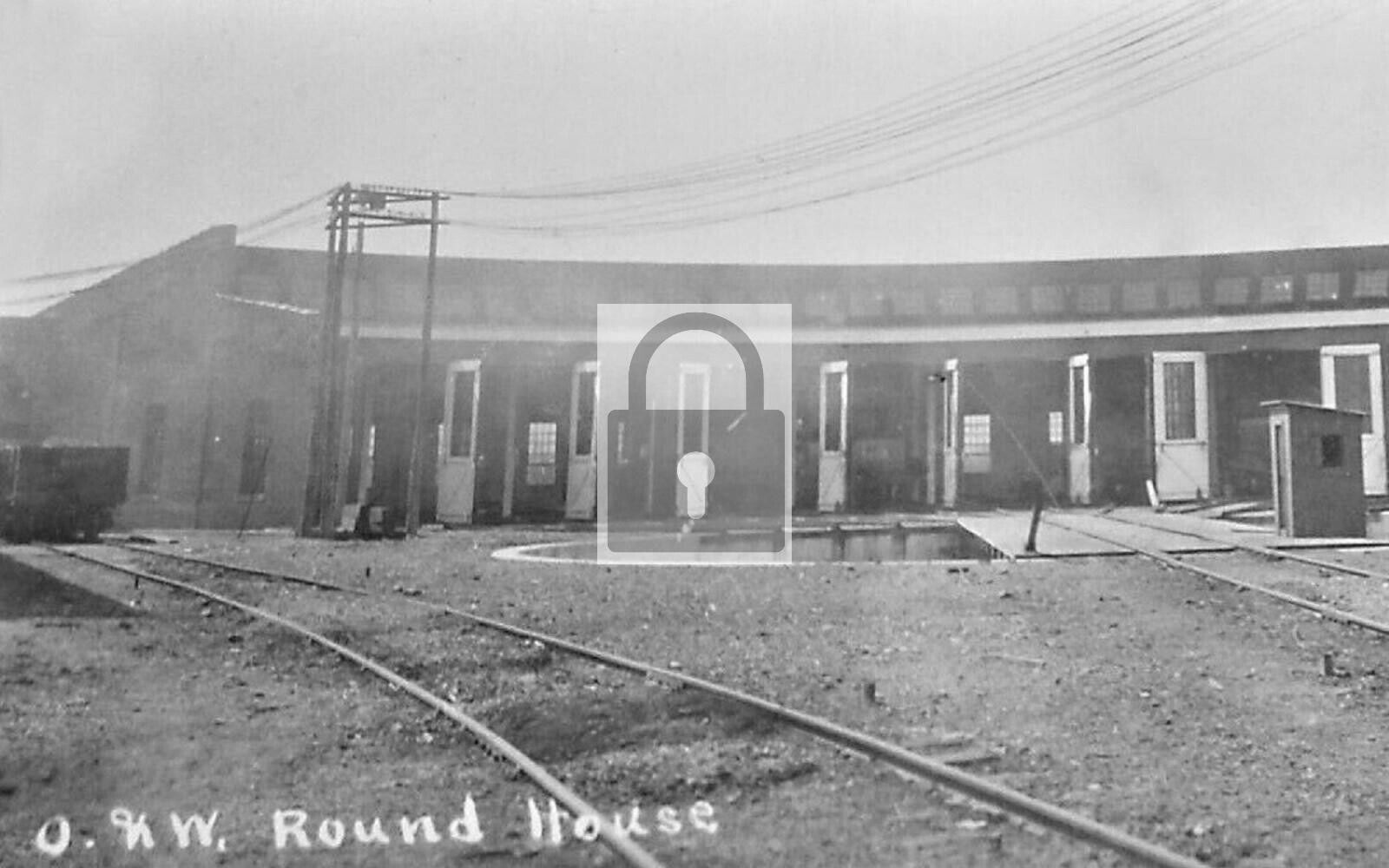 Railroad Train Station Round House Middletown New York NY - 4x6 Reprint