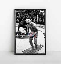 Max Holloway vs Justin Gaethje KO Fight Poster Original Art - UFC 300 NEW USA picture