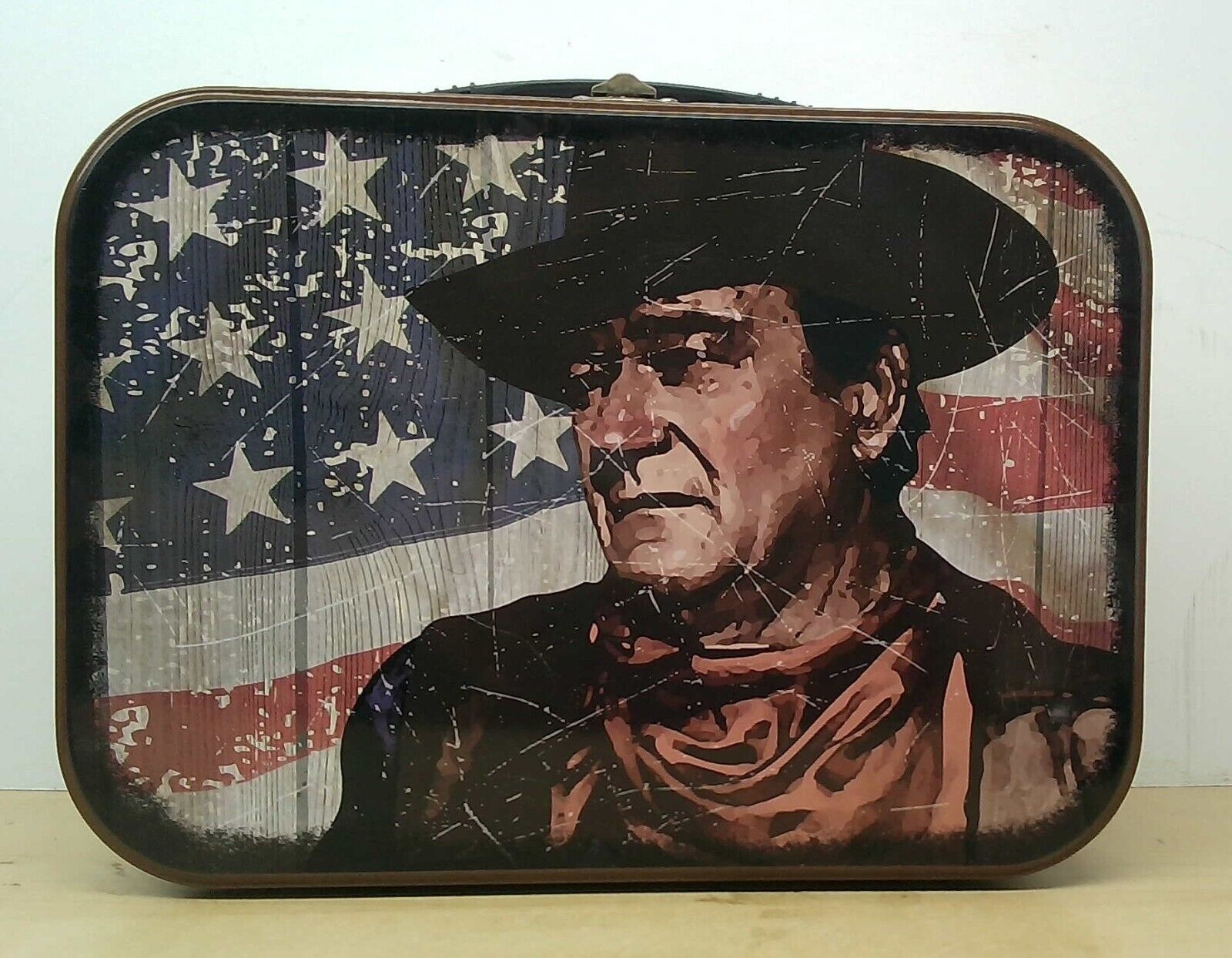 John Wayne Retro Metal Lunch Box Tin Tote - \