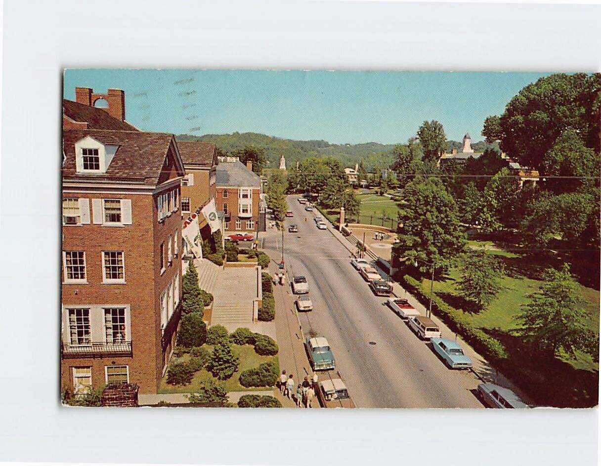 Postcard A portion of the main campus Ohio University Athens Ohio USA