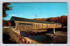 West Dummerston VT-Vermont, Old Covered Bridge, Antique, Vintage c1961 Postcard picture