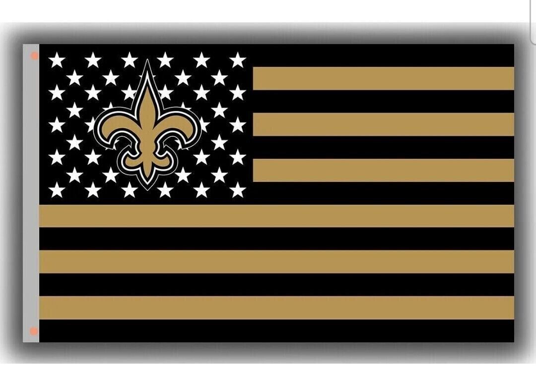 New Orleans Saints American FLAG 3X5 Banner American Football NFL Double Sided