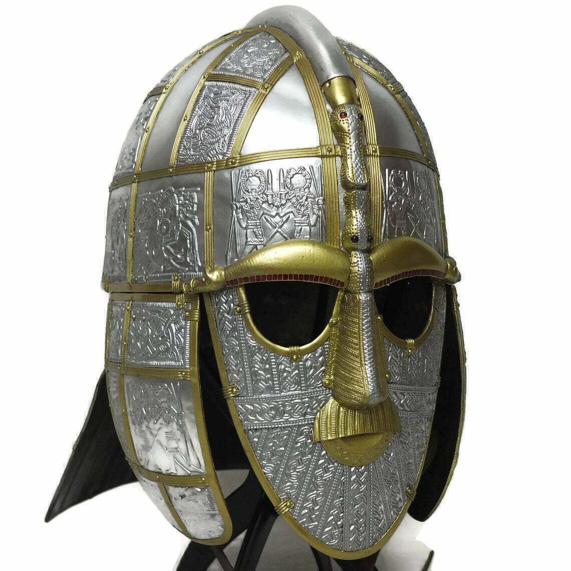 WEEKEND SALE Viking Sutton hoo helmet 7th Century Anglo Saxon Pre Viking helmet