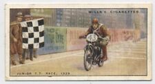 Fred Hicks Junior TT Race Isle of Man 1930's Trade Card C38 picture